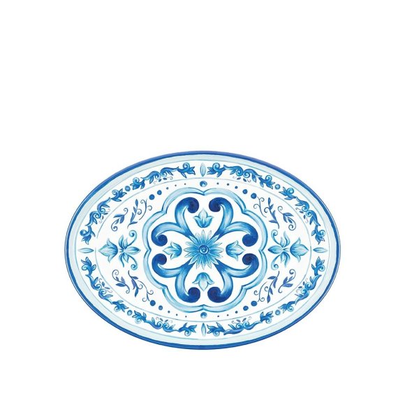 GUZZINI - VASSOIO OVALE "BLUES" - 35 CM