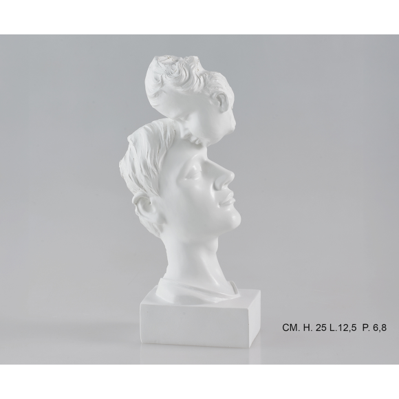 PADRE E FIGLIO 25x12,5x6,8 CM