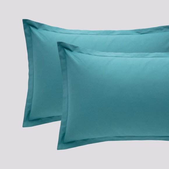 RIVIERA - COPPIA FEDERE "PAINT" IN MADAPOLAM - TURCHESE