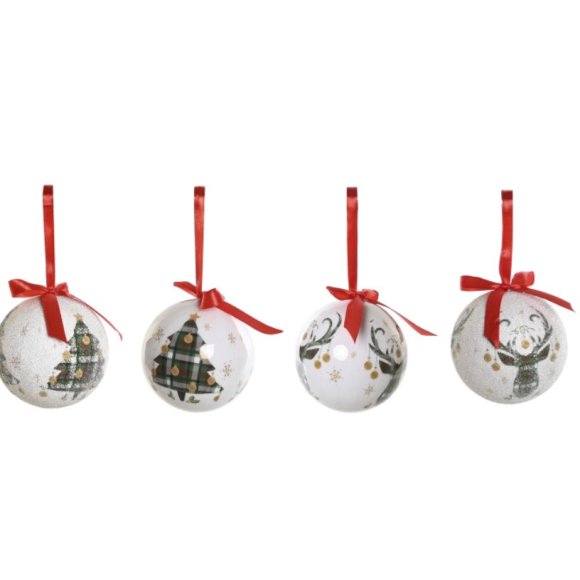 PALLA DECORAZIONE SET 14PZ NATALE