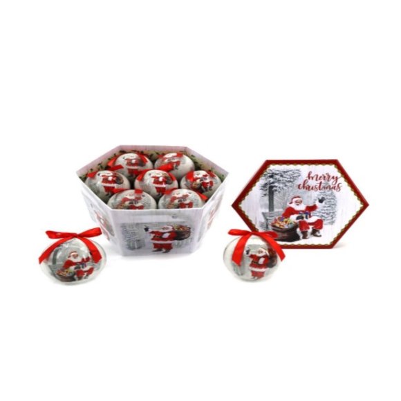 PALLA DECORAZIONE SET 14PZ NATALE
