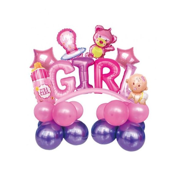 SET PALLONCINI NASCITA "GIRL" 