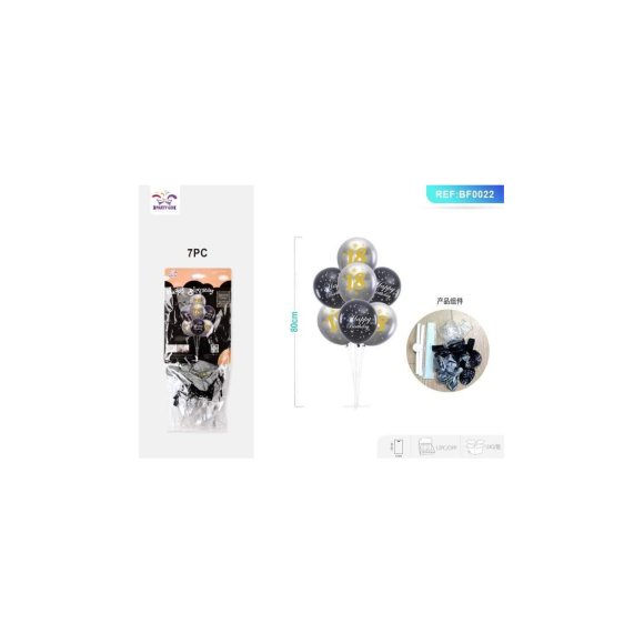 SET PALLONCINI "HAPPY BIRTHDAY 18 ANNI"
