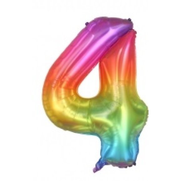 PALLONCINO MYLAR COLORATO - NUMERO 4