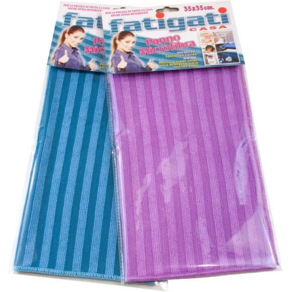 PANNO MICROFIBRA 35X35 CM - COLORI ASSORTITI