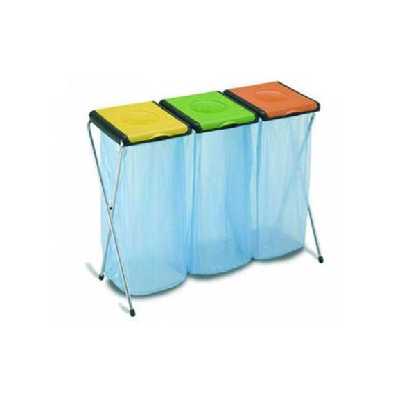 GIMI - PATTUMIERA PORTA SACCO RIFIUTI 3 POSTI 