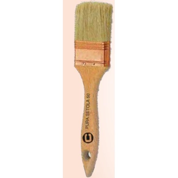 PENNELLESSA TRIPLA MANICO IN LEGNO MM.40 24/40
