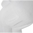 FIGURA FACCIA PENSATORE IN CERAMICA - BIANCO