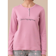 Pigiama donna caldo cotone felpato articolo heart FA9323