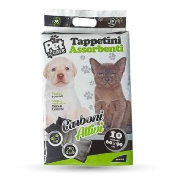 SETABLU TAPPETINI PET CARBONI ATTIVO 60X90CM - 10PZ