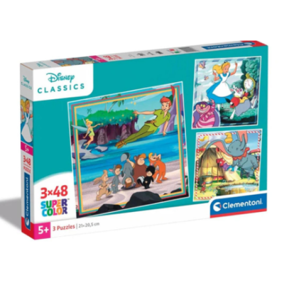 PUZZLE 3X48 SQUARE DISNEY 25302