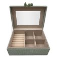 VERSA PORTAGIOIE IN VELLUTO VERDE MENTA - 21X15X8,5 CM VERSA PORTAGIOIE IN VELLUTO VERDE MENTA - 21X15X8,5 CM