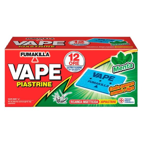 VAPE PIASTRINE ANTIZANZARE ALLA MENTA - 30 PEZZI