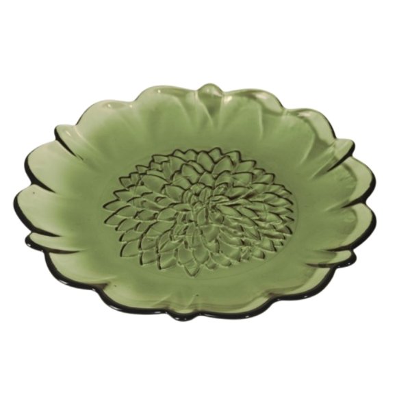 PIATTO CRISTALLO IRREGULAR VERDE