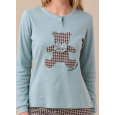 NOI DI NOTTE-Pigiama Donna Caldo Cotone Articolo Pidi FA9244
