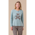 NOI DI NOTTE-Pigiama Donna Caldo Cotone Articolo Pidi FA9244