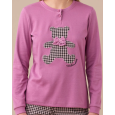 NOI DI NOTTE-Pigiama Donna Caldo Cotone Articolo Pidi FA9244