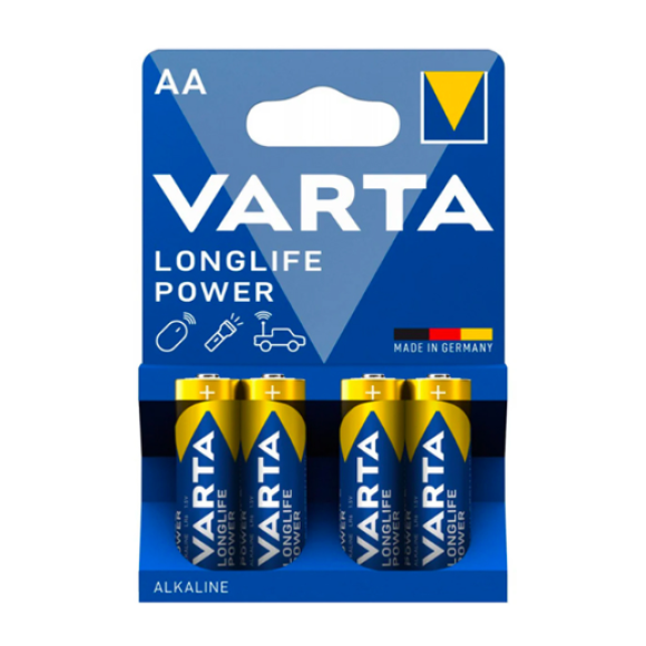 VARTA AA (STILO) BLISTER 4 PEZZI alcalina
