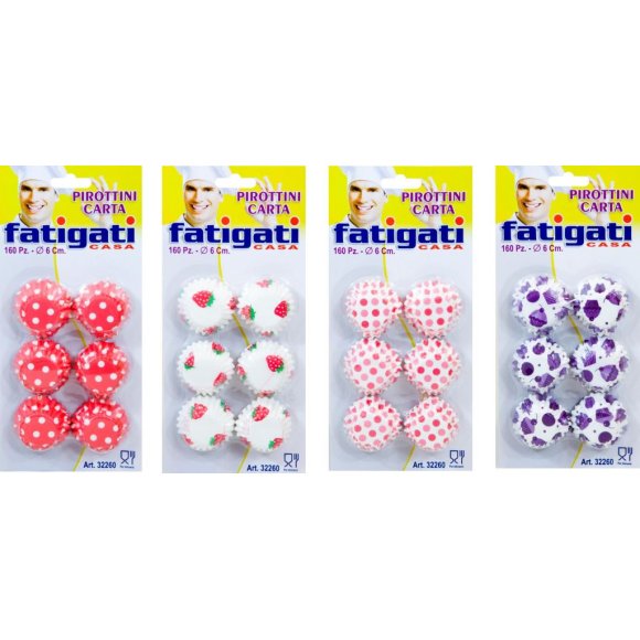 PIROTTINI IN CARTA 6 CM - COLORI ASSORTITI