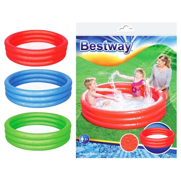 PISCINA BAMBINI 3 ANELLI 152x25 CM - COLORI ASSORTITI