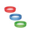 PISCINA BAMBINI 3 ANELLI 122x25 CM - COLORI ASSORTITI