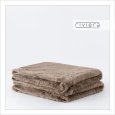 RIVIERA - PLAID MATRIMONIALE "HYGGE" - MARRONE GLACE'