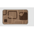 Tappeto Antiscivolo POKER 40x70cm - Moderno, Lavabile e Multicolore per Cucina, Bagno e Ingresso