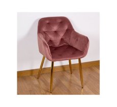 POLTRONA CAPITONE TERCIOPELO - ROSA 