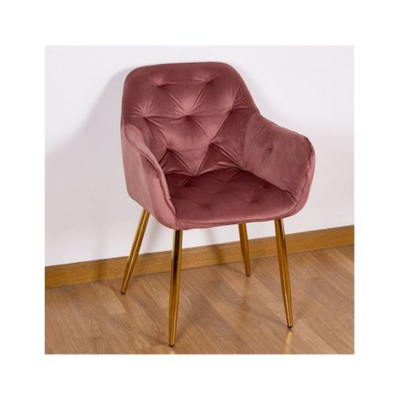 POLTRONA CAPITONE TERCIOPELO - ROSA 
