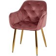 POLTRONA CAPITONE TERCIOPELO - ROSA 