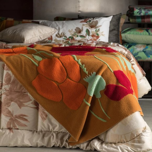 RIVIERA - PLAID POPPY 130X170 - AMBRA