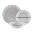 SERVIZIO PIATTI 18 PEZZI "VORTEX" - GRIGIO