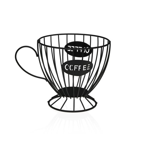 PORTA CAPSULE ACCIAIO TAZZA 1 - NERO
