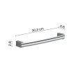 PORTASALVIETTE "KENT" 30CM - CROMATO