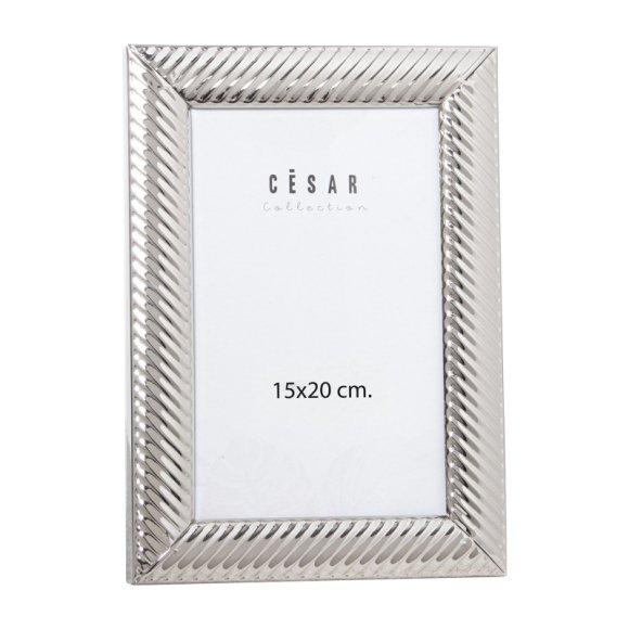 CORNICE PORTAFOTO IN METALLO ARGENTO 15x20
