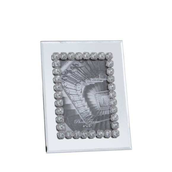 CORNICE PORTAFOTO VETRO SPECCHIATO 10x15 CM