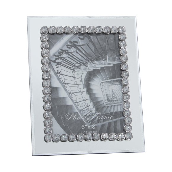 CORNICE PORTAFOTO VETRO SPECCHIATO 15x20 CM