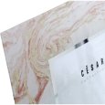 CORNICE PORTAFOTO IN VETRO 15x20 CM - MARMO E DORATO
