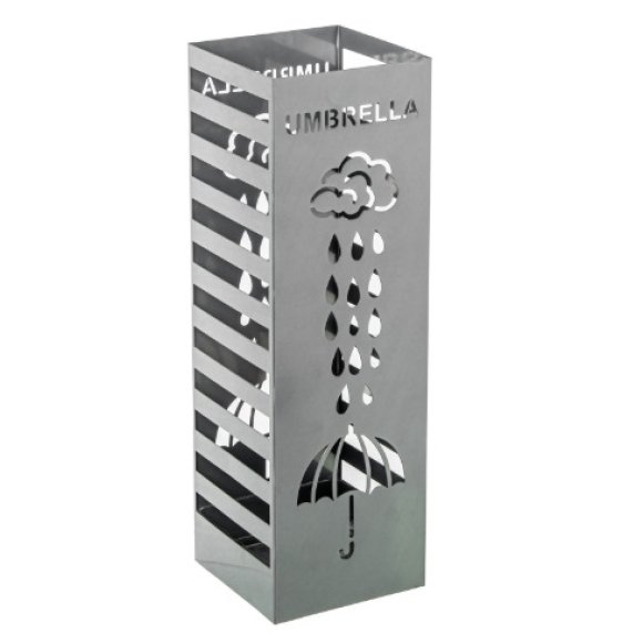 CAMACHO PORTAOMBRELLI QUADRATO 15,5X15,5X49 CM - ARGENTO CAMACHO PORTAOMBRELLI QUADRATO 15,5X15,5X49 CM - ARGENTO