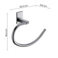 PORTASALVIETTE AD ANELLO "MAINE" IN ACCIAIO INOX