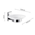 PORTA SAPONE "MAINE" IN ACCIAIO INOX