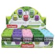 POSACENERE QUADRATO IN PLASTICA CON CONTENITORE - COLORI ASSORTITI