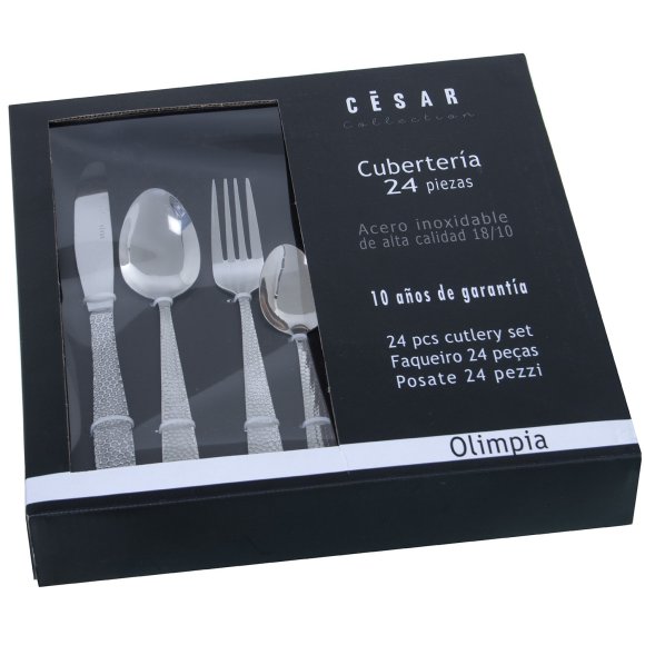 SET 24 POSATE ACCIAIO INOSSIDABILE - BRILLANTE