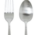 SET 24 POSATE ACCIAIO INOX "LUCIA" - ARGENTO SATINATO