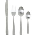 SET 24 POSATE ACCIAIO INOX "LUCIA" - ARGENTO SATINATO