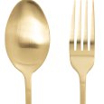 SET 24 POSATE ACCIAIO INOX "MARTA" - DORATO 