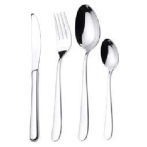 SET 24 POSATE ACCIAIO "FIRENZE" - ARGENTO LUCIDO