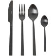 SET 24 POSATE ACCIAIO INOX "ALBA" - NERO