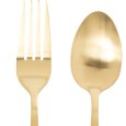 SET 24 POSATE ACCIAIO INOX "LUCIA" - ORO SATINATO