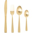 SET 24 POSATE ACCIAIO INOX "LUCIA" - ORO SATINATO